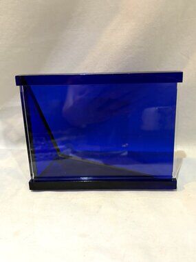 Guzzini Lucite Acrylic Photo Frame Blue Made in Italy